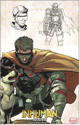 Inhuman reader lithograph - inhuman,